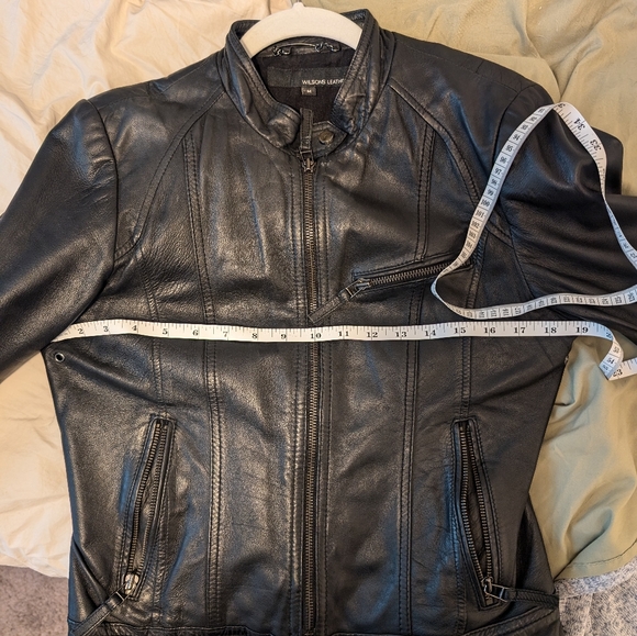 Wilson's women's black leather jacket - Picture 6 of 7